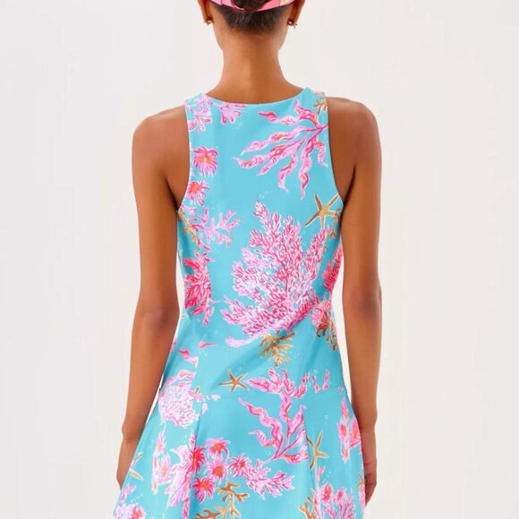 Lilly Pulitzer UPF 50+ Luxletic Westley Active Dress – Multi Royal Coral – Size - Picture 3 of 7